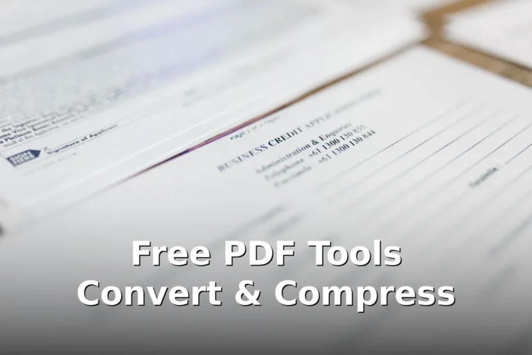 Free PDF Tools: Convert, Compress, and Manage PDFs Online