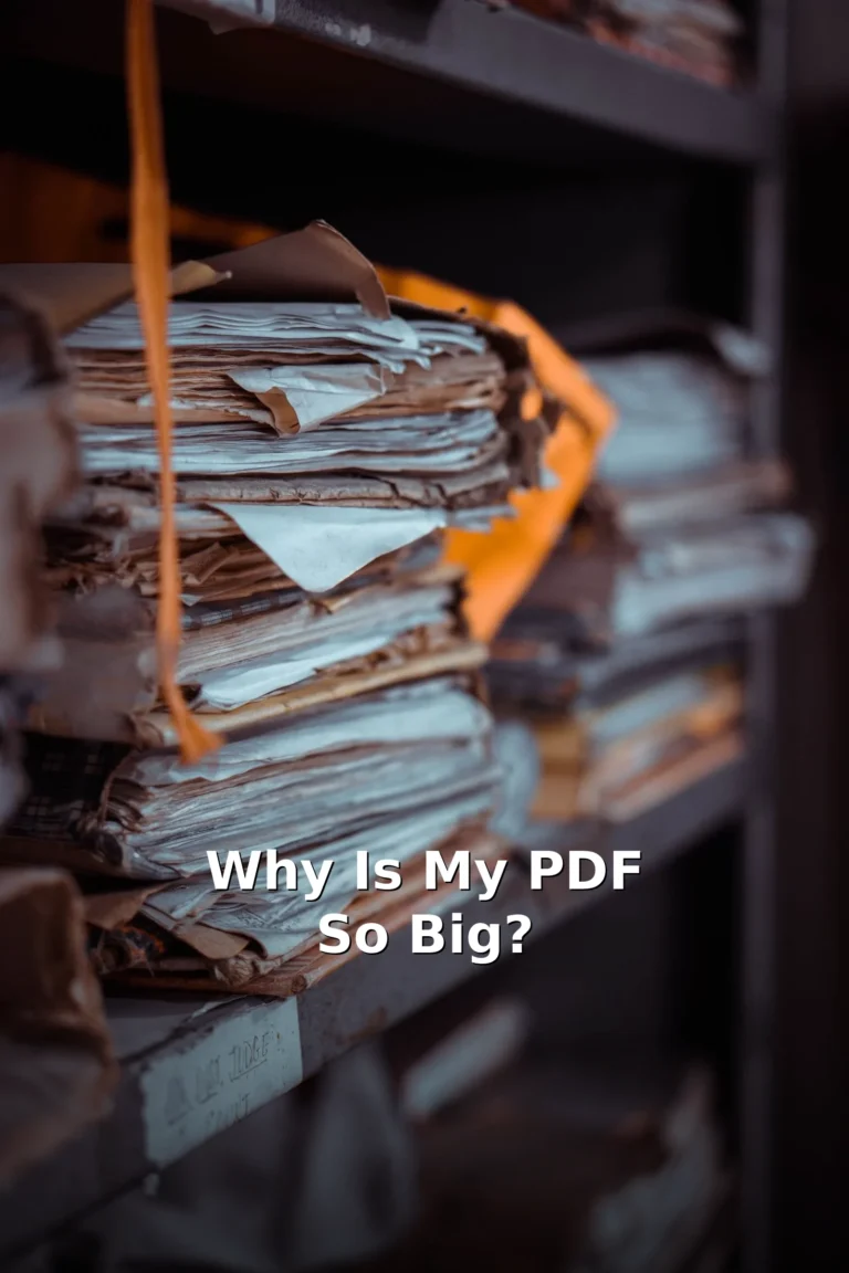Why Is My PDF So Big? 4 Causes and How to Fix Each